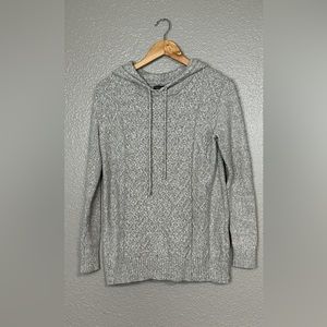 American Eagle Knit hooded sweater gray